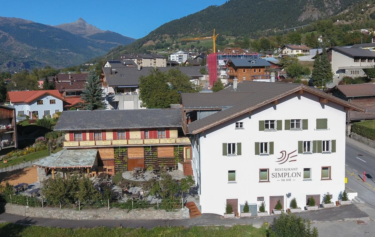 Hotel Gasthaus - Restaurant Simplon Va Hie Brig Exterior foto